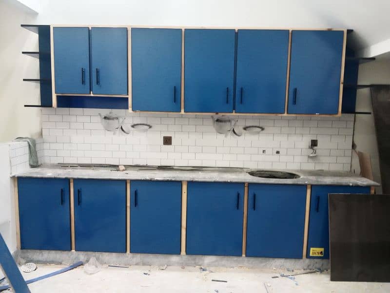 WOOD WORK KITCHEN CABINET /PARTITION 3