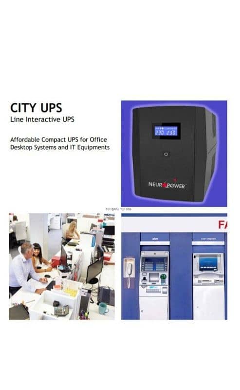 NEUROPOWER CITY 800VA LINE INTERACTIVE UPS BACKUP BATTERY POWERTANK 3