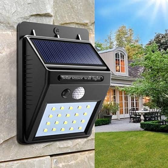 Solar Powered LED Wall Light 1