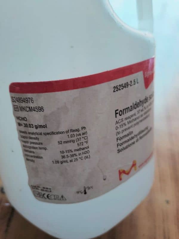 sigma-Aldrich Formaldehyde Solution 2.5 L USA 2