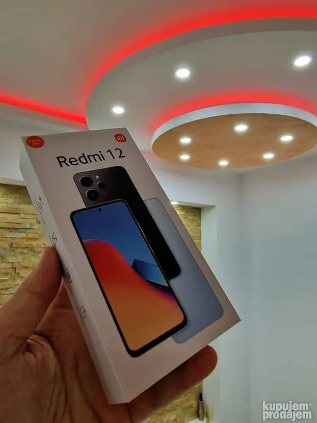 REDMI 12 10/10  4+4RAM  128GB  MOBILE  WITH BOX 1