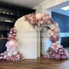 baloon Decor/Masehri Decor/Mehndi decor/Birthday party offic decorati