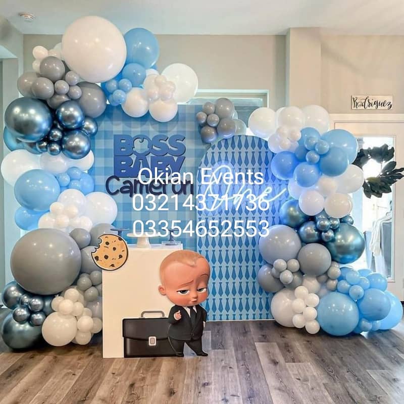 balloon Decor/Masehri Decor/Mehndi decor/Birthday party,Event planner 9