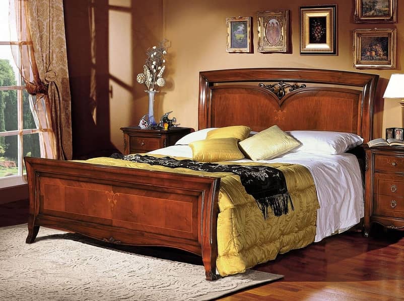 Bed Set - Bedroom Set - King Size Bed - Wooden Bed with side Table 12