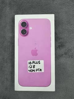 Apple 16 Plus 128gb pink box pack non active