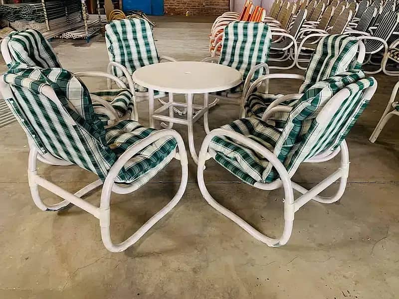 Garden Lawn Outdoor PVC Miami Chairs, Waterproof fabric plastic pipe 13