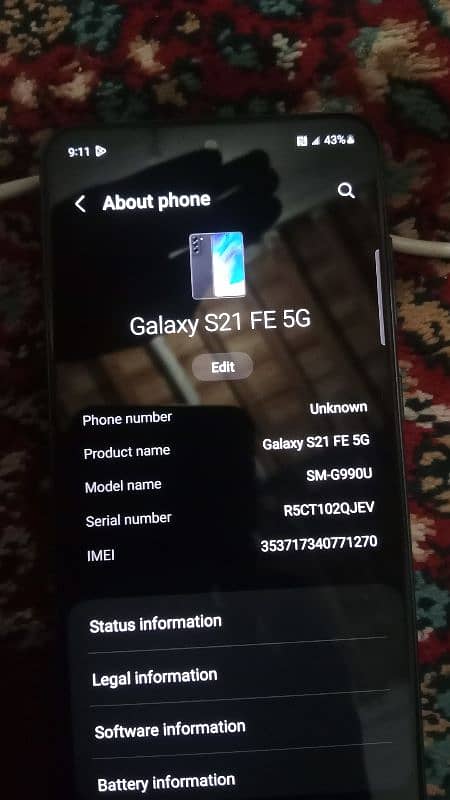 Samsung Galaxy s21 Fe 5G 1