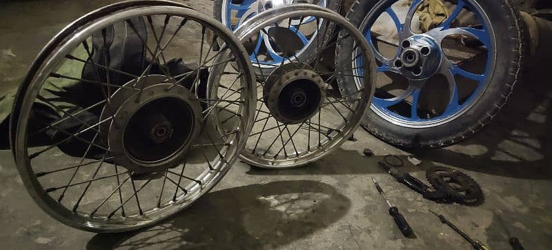 Honda 125 k rims hai mukamal hub k shat 6