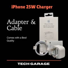 iPhone Charger 25W USB-C Power Adapter (3 Pin Plug)