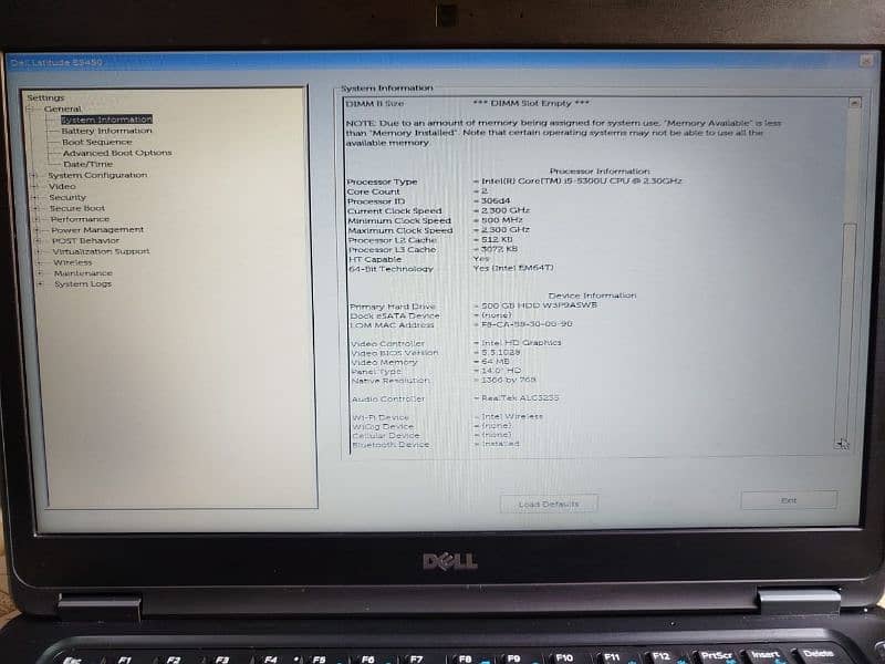 laptop | Dell Laptop| window Laptop| i5 5th generation Latitude E5450 4