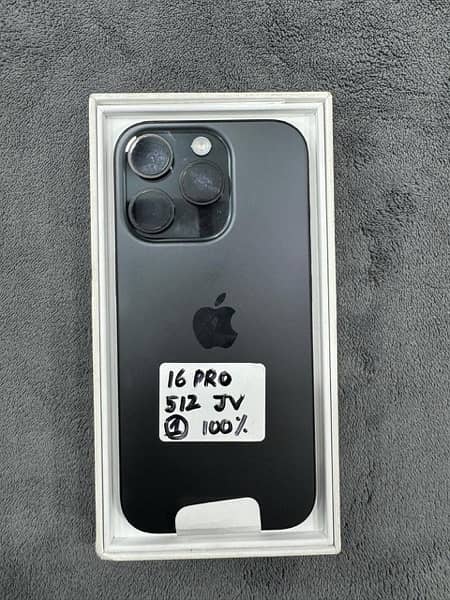 Apple iPhone 16 Pro ( 512GB ) JV Black brand new Mobile 0