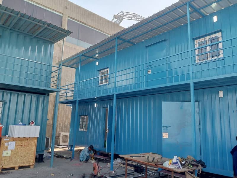 Joint container office container prefab double story building  porta 0