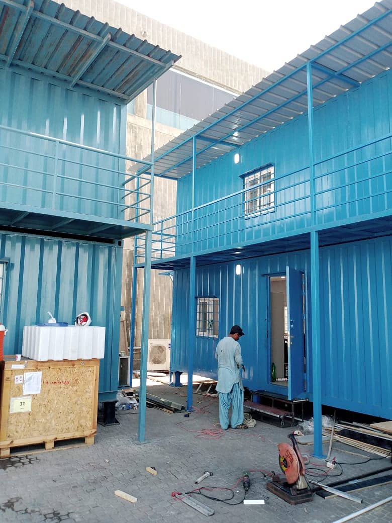 Joint container office container prefab double story building  porta 1