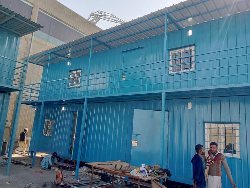 Joint container office container prefab double story building  porta 2