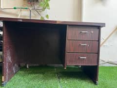 Study table with three drawers