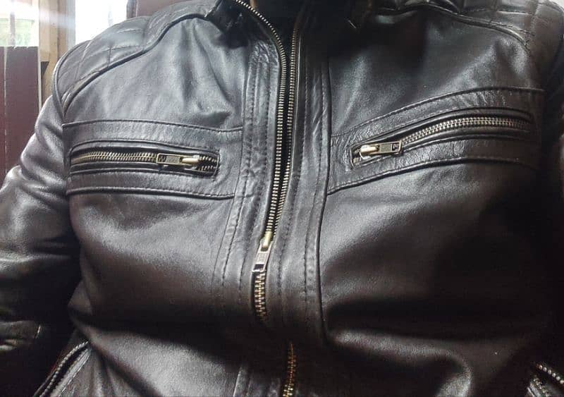 100% original camel leather jacket 0