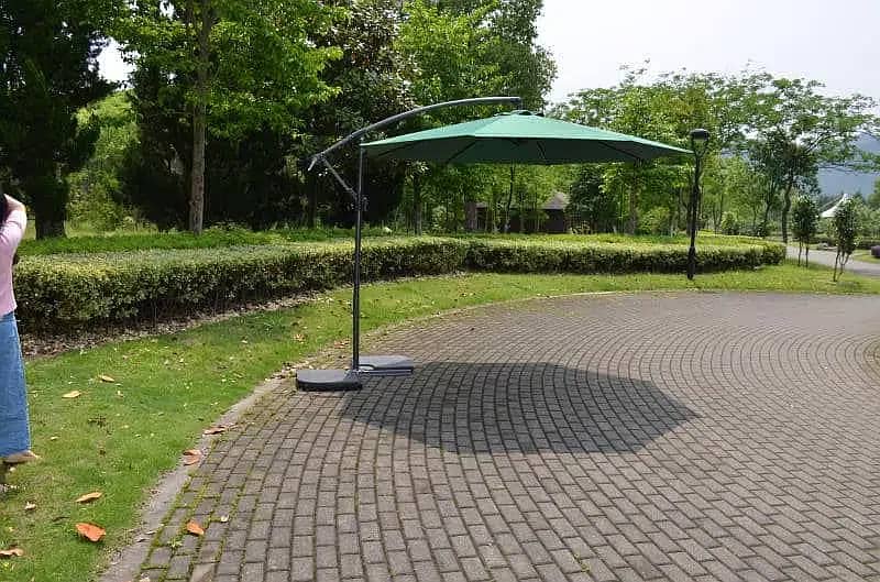 Cantilever Parasol, Patio Outdoor Umbrella restaurant sidepole garden 7