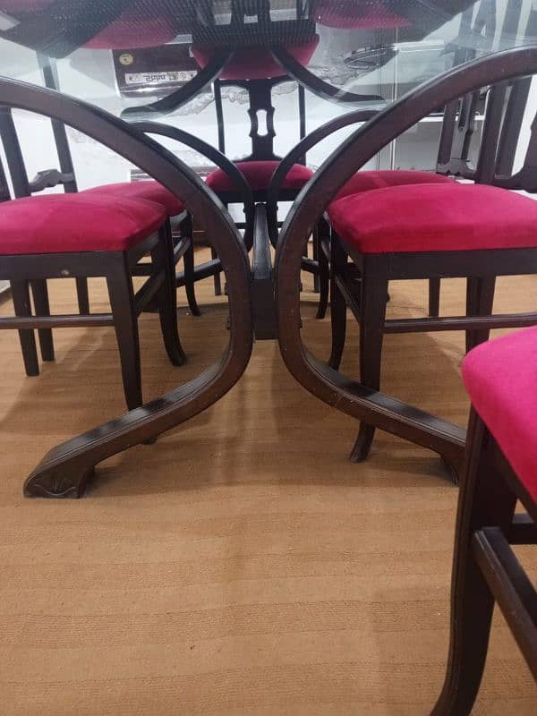 6 chairs with dining table 1