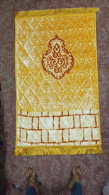 Jai Namaz Plush Velvet Prayer Mats Premium Orthopedic Foam 0