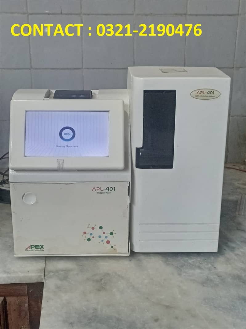 ULTRA SOUND MACHINE & LAB MACHINE ELECTROLYTE TEST WITH HCO3 6