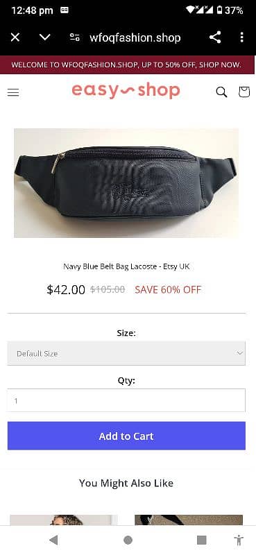 original Lacoste fanny pack/ waist bag/ belt bag 4