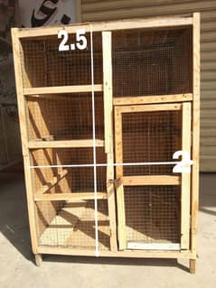 2 WOOD CAGES