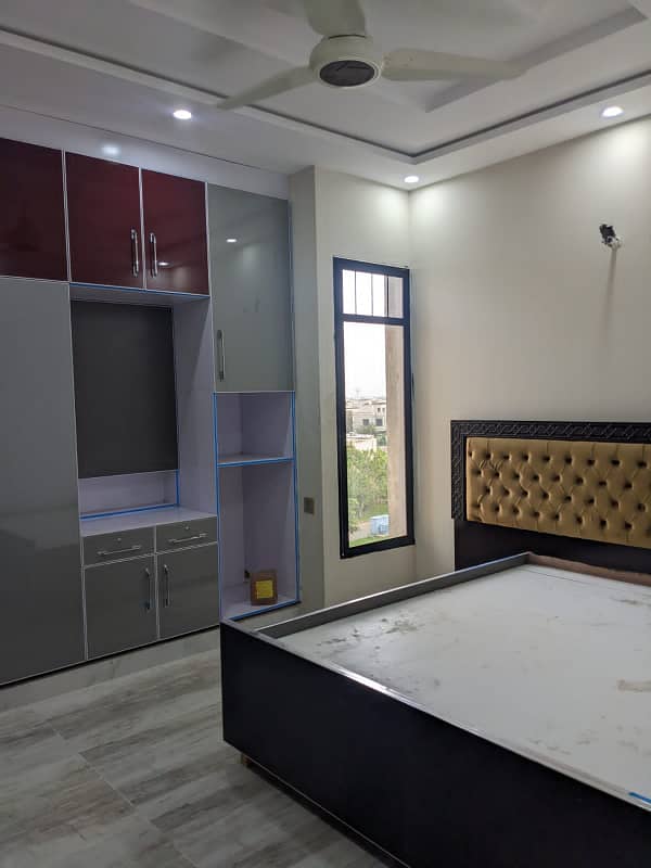 Single bed furnished flat available for rent Citi Housing Gujranwala 10