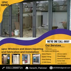 Aluminium UPVC Glass door windows sliding doors windows