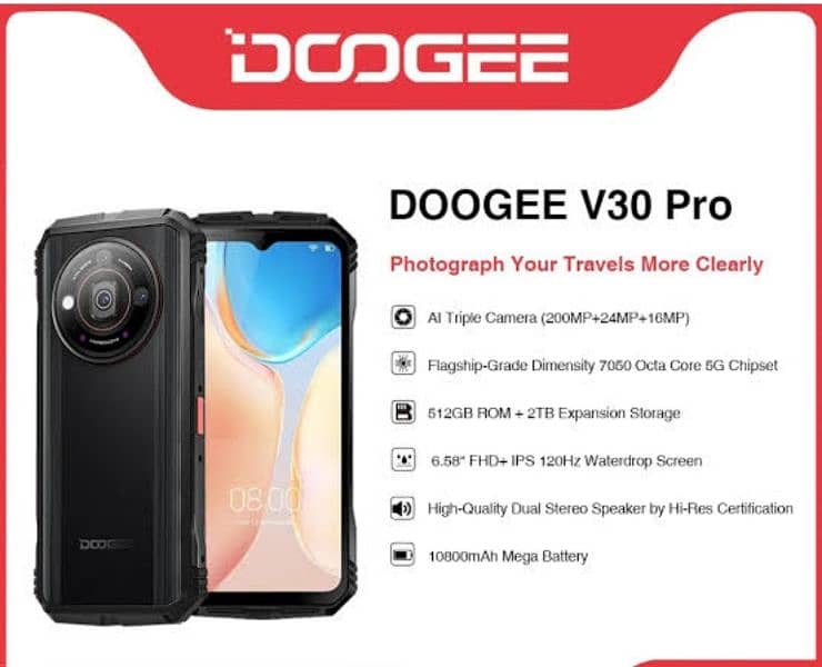 doogee v30 pro brand new conditions. 0