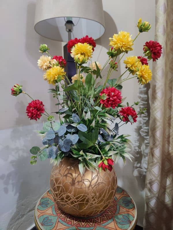 artificial flower and pot 1