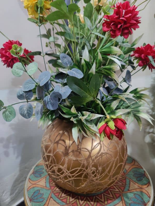 artificial flower and pot 2