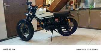 Honda 125 converted scrambler