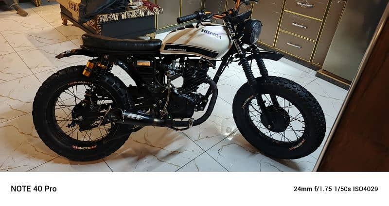 Honda 125 converted scrambler 1