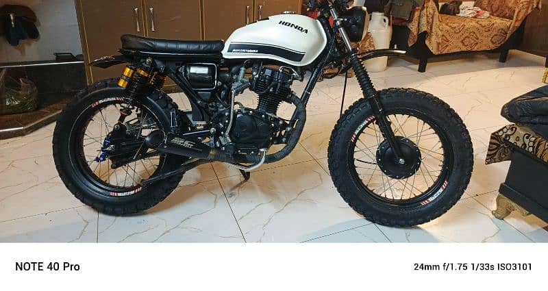 Honda 125 converted scrambler 2