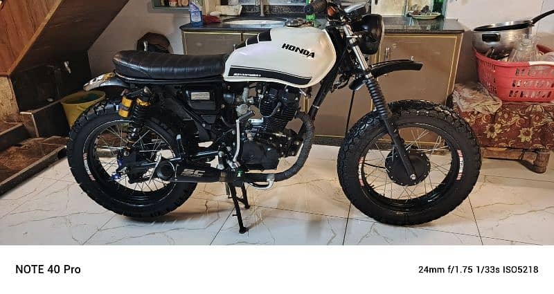 Honda 125 converted scrambler 4