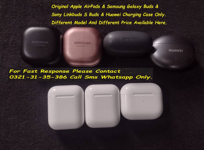 samsung galaxy buds & apple airpods charging case available 3