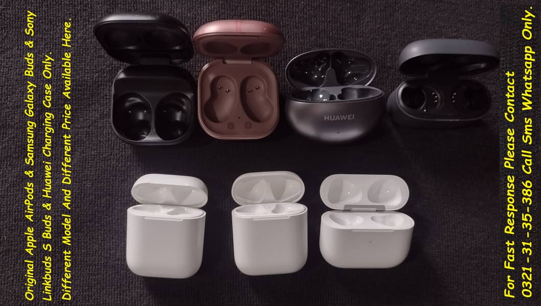 samsung galaxy buds & apple airpods charging case available 6