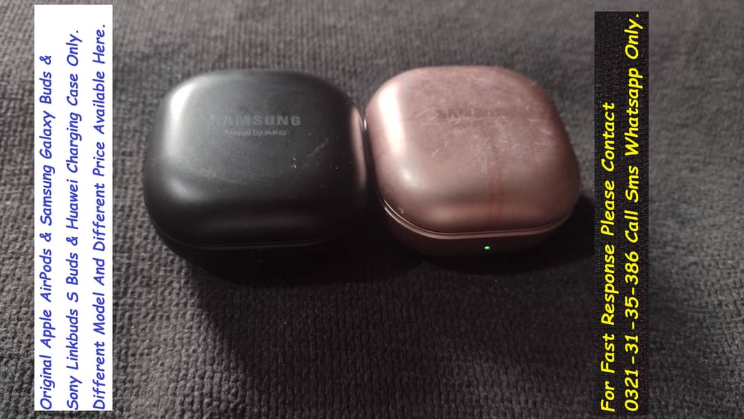 samsung galaxy buds & apple airpods charging case available 9