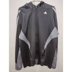 Adidas dri fit jacket with Hood Large