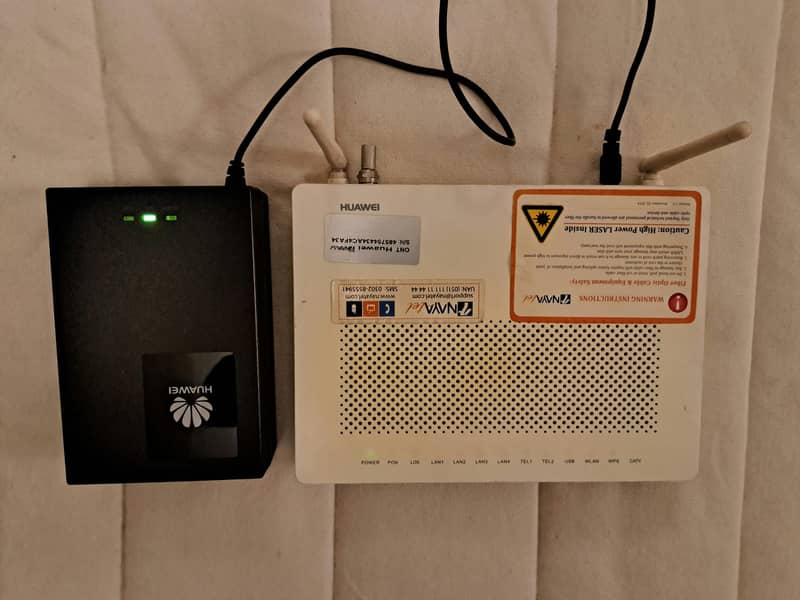 Nayatel ONT with Original Huawei UPS and Cable TV 1