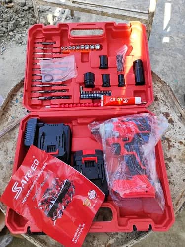 Sared Brushless Impact Wrench 21V Electric with Toolkit 2