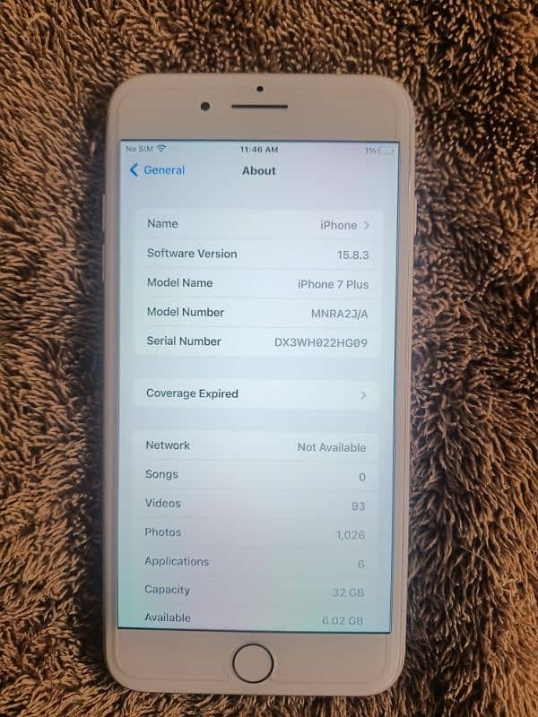 iPhone 7Plus (32gb) NON PTA 5