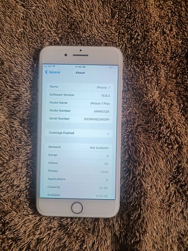 iPhone 7Plus (32gb) NON PTA 6