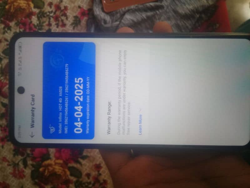 Infinix Hot40i 8+8 128 All okay 10by10 1