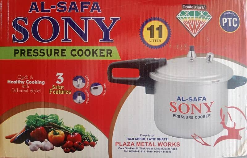 Al Safa Sony Pressure Cooker 11 Liter 4