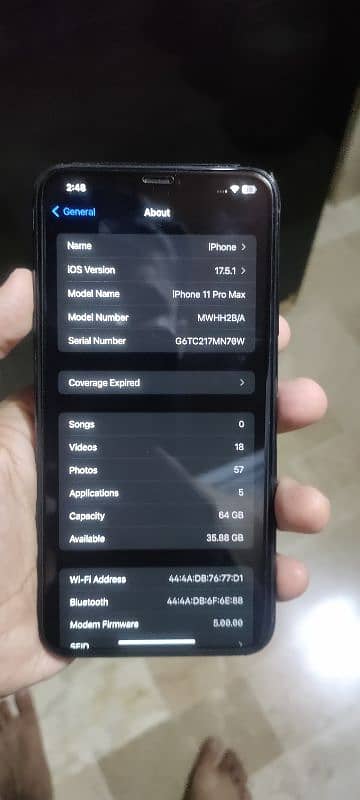 Iphone 11 pro max 64gb 2