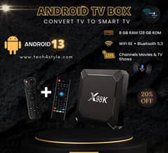 TV Box, X98K, 4K - Android 13 - Android TV Box