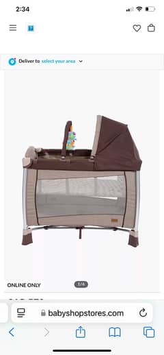 Giggles Bedford Foldable Cot