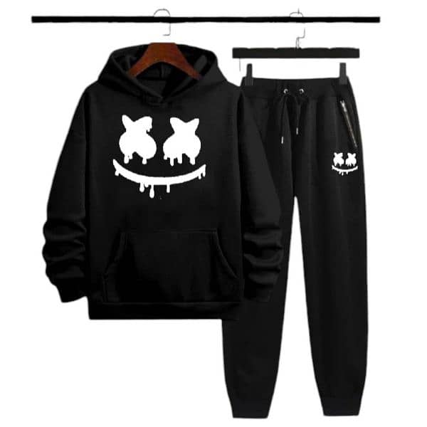 Men's Fleece Hoodie Track Suit - 0