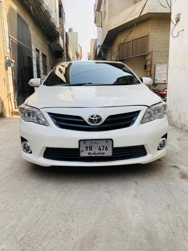 Toyota Corolla XLI 2013 White Colour 0